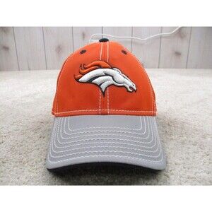 Denver Broncos Hat Cap Fitted One Size Orange Gray Football NFL Reebok Mens